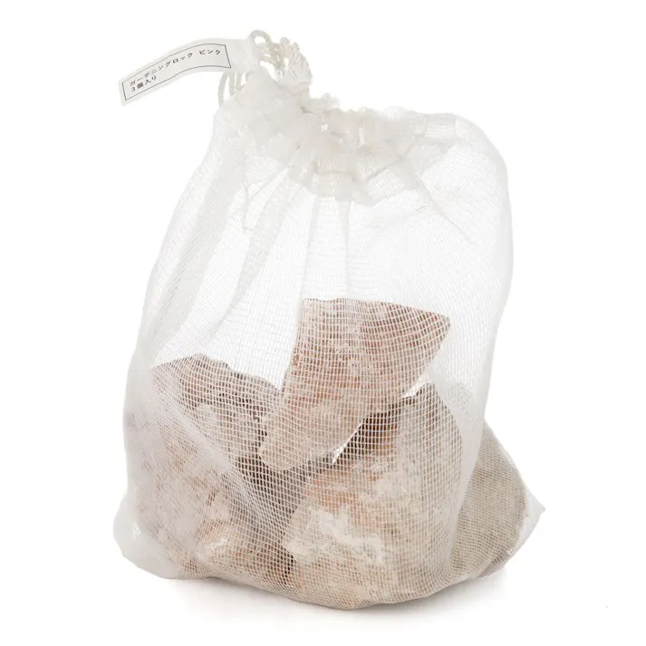 ガーデニングロック 3個入り ピンク