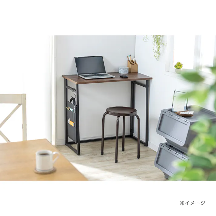 折りたたみワークデスク ブラウン