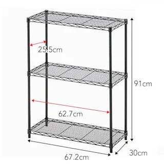 インテリアシェルフ67 3段 MB4