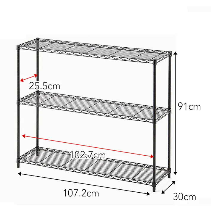 インテリアシェルフ107 3段 MB10