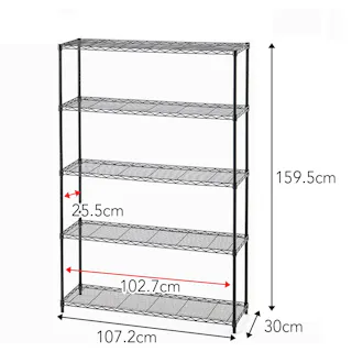 インテリアシェルフ107 5段 MB12
