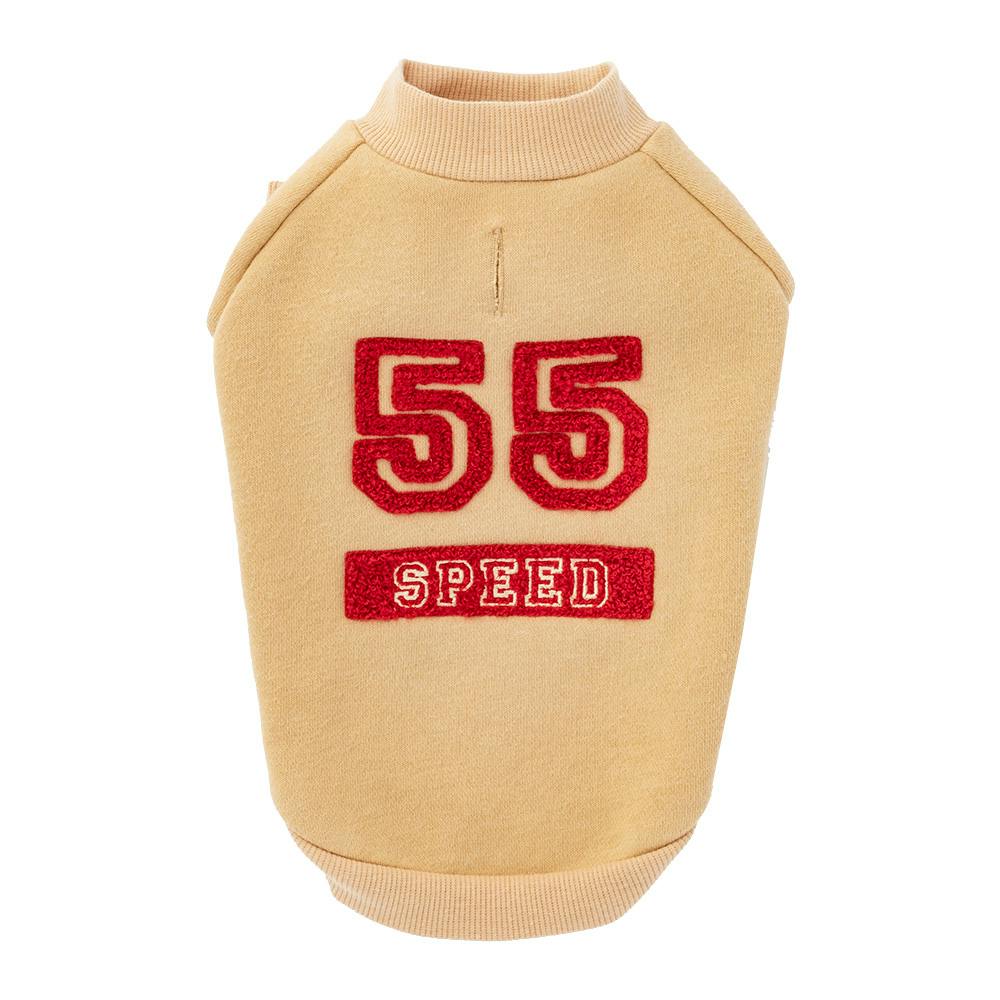 【送料無料】ナンバートレーナー ベージュ 4Lサイズ ペット服(犬の服)