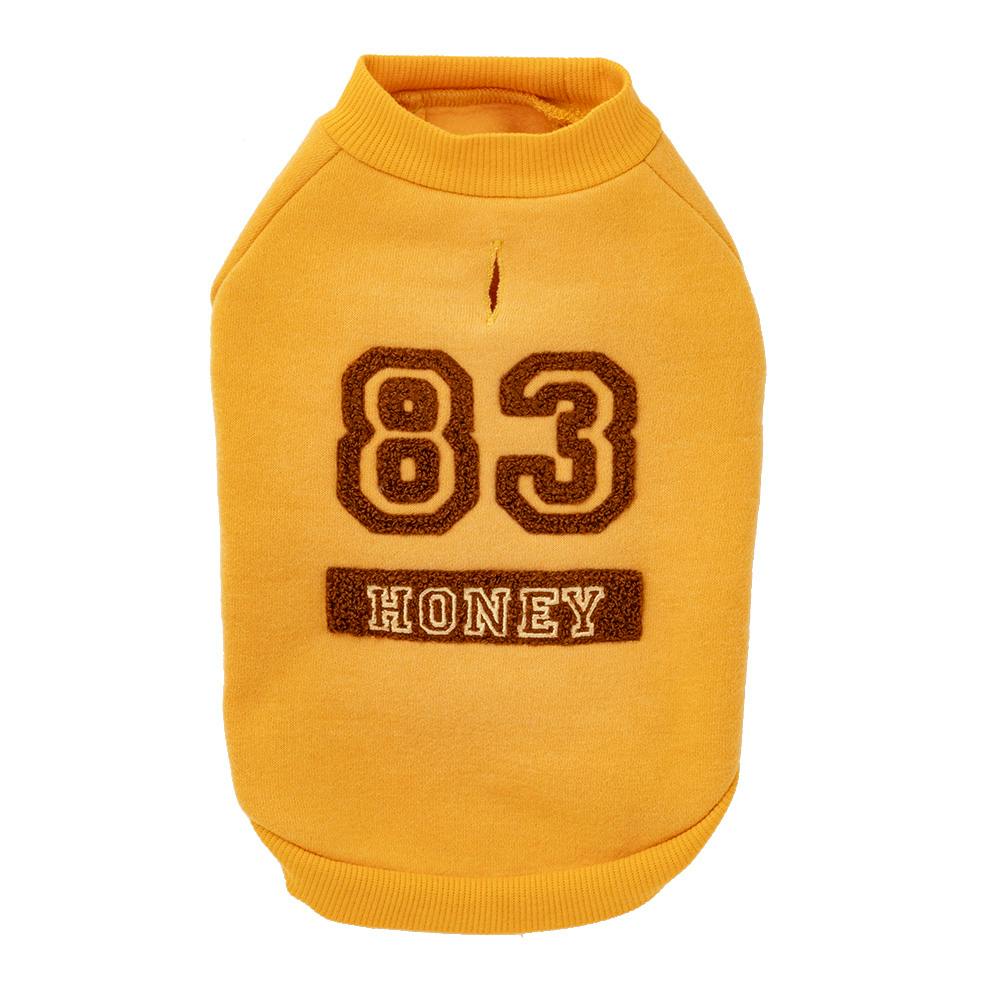 【送料無料】ナンバートレーナー イエロー Lサイズ ペット服(犬の服)