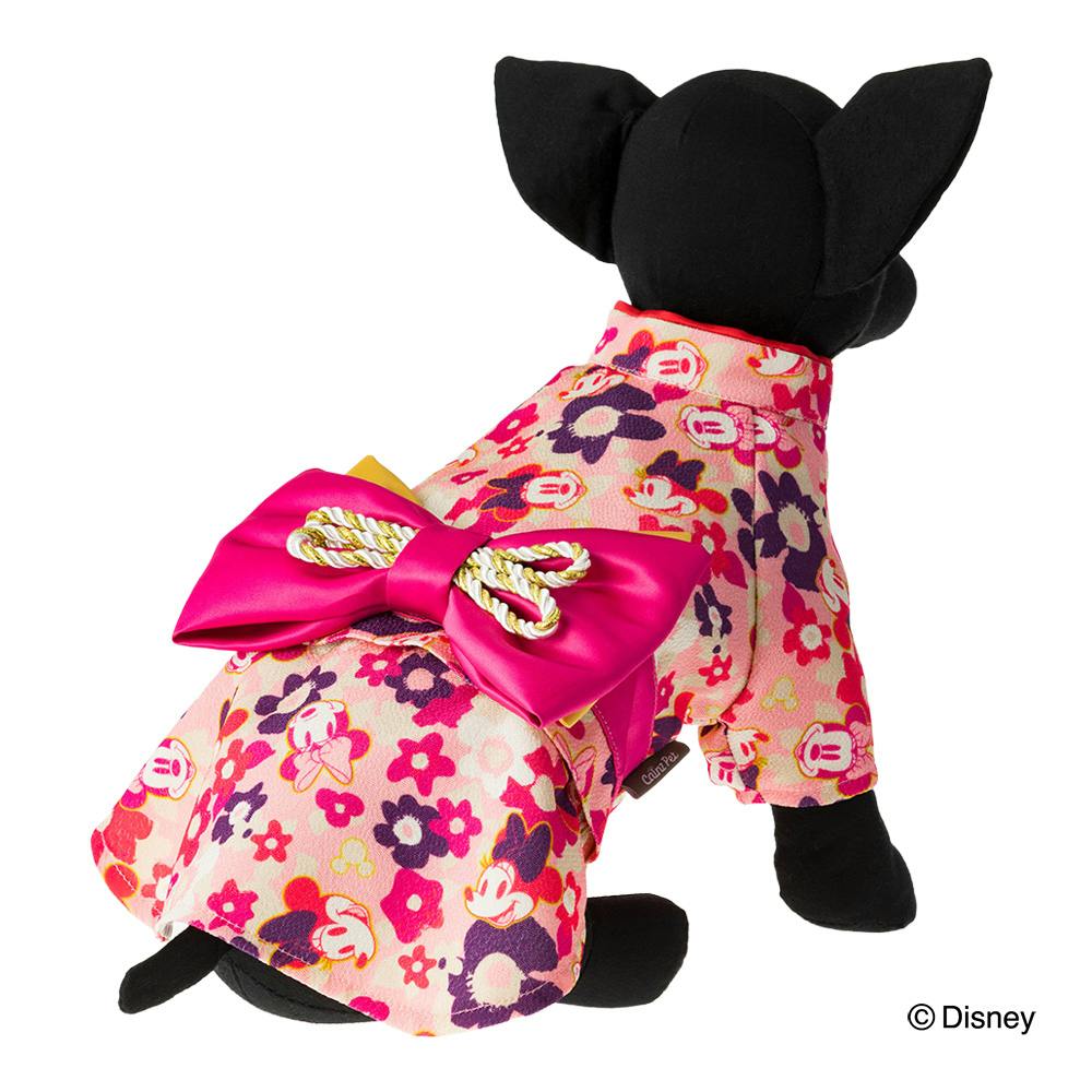 送料無料】着物ミニーマウス Lサイズ ペット服(犬の服)(販売終了
