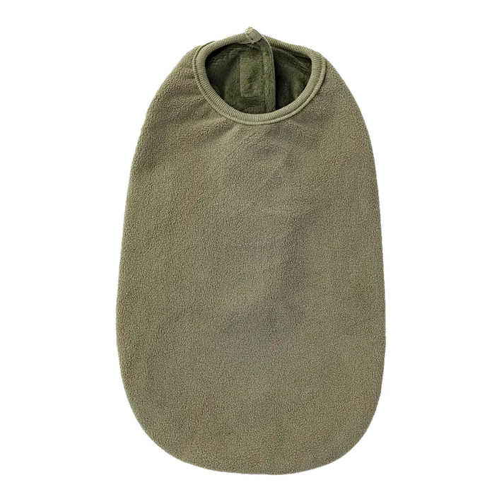 【送料無料】フリース裏地付カットソー オリーブ Mサイズ ペット服(犬の服)(販売終了)