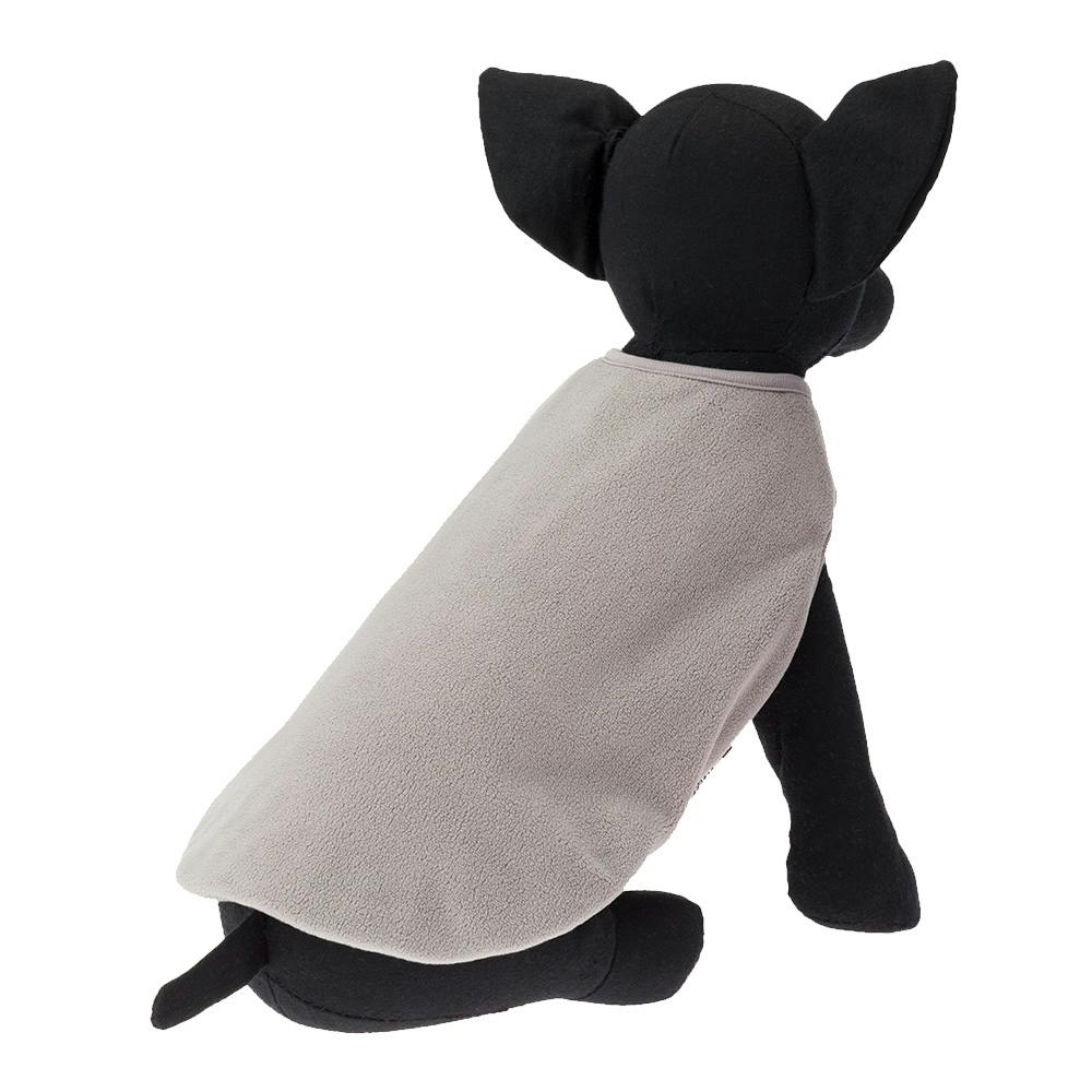 送料無料】フリース裏地付カットソー グレー SDサイズ ペット服(犬の服