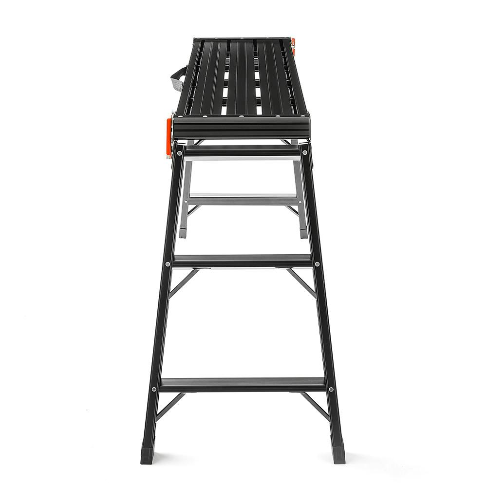 カインズ アルミ作業台 3段 ブラック CCS-02 BK | はしご・脚立