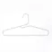 襟元が伸びにくく衣類がすべりにくいランドリーハンガー 3本組 ホワイト
