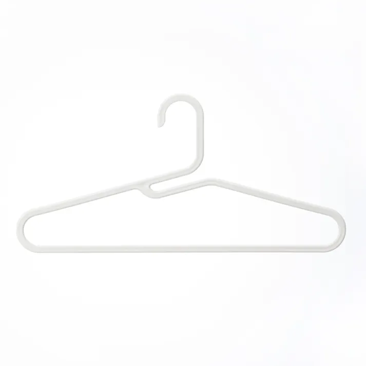 襟元が伸びにくく衣類がすべりにくいランドリーハンガー 3本組 ホワイト