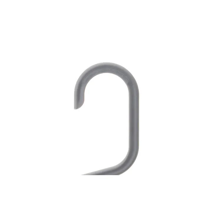 襟元が伸びにくく衣類がすべりにくいランドリーハンガー 3本組 グレー