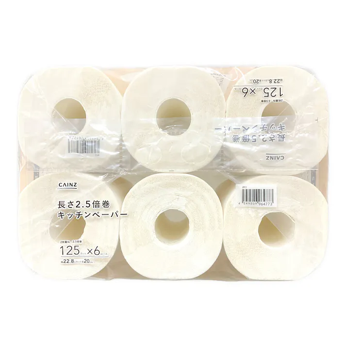 カインズ キッチンペーパー 2.5倍巻 6ロール