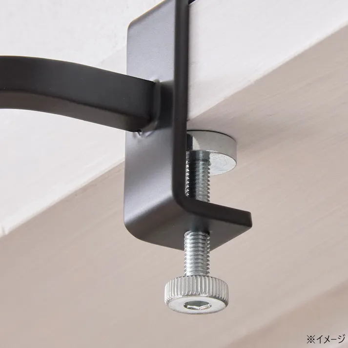 取付け簡単 ドア枠・鴨居用 室内物干しハンガーバー ブラック