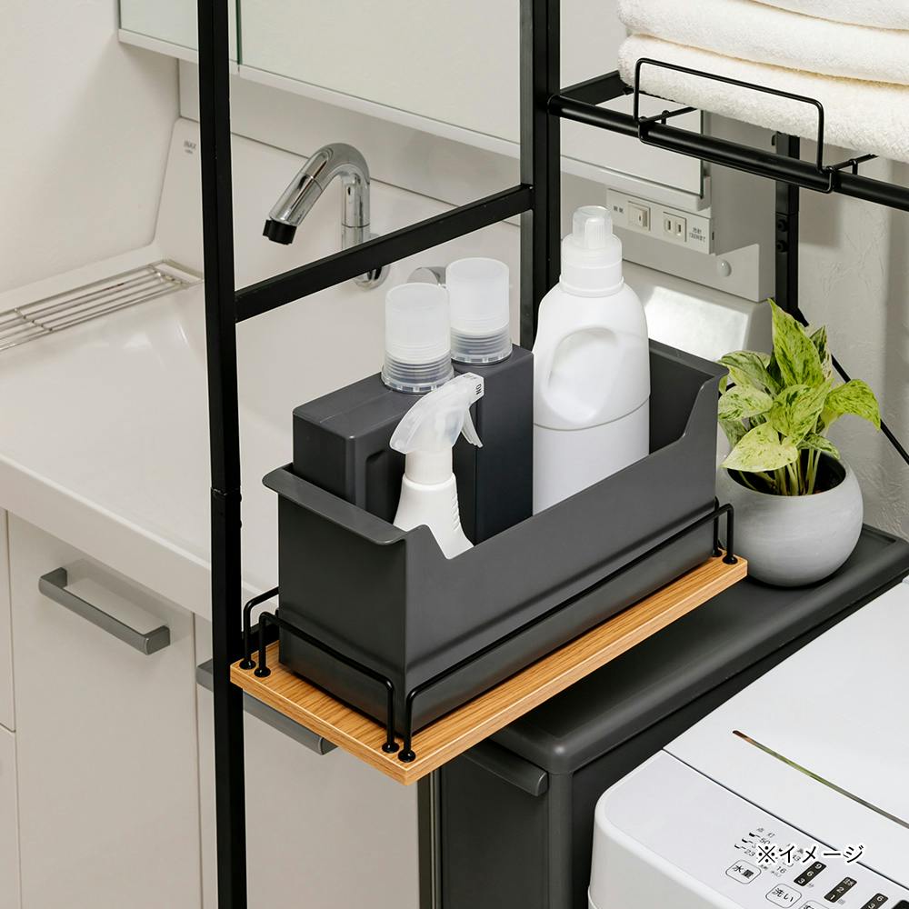 ランドリーBOX 003073 WIRE ARTS & PRO.laundry SQUARE BASKET WITH CASTER 45L