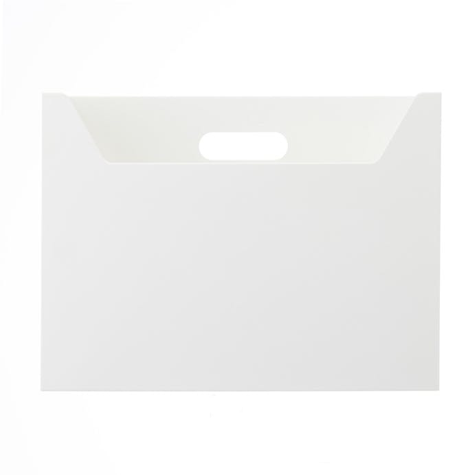 持ち運びやすくシンク下でも取り出しやすい ランドリー用BOX ホワイト
