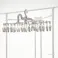 ロング丈も掛けられる アルミ折りたたみランドリーラック コーナーパタラン ホワイト(販売終了)
