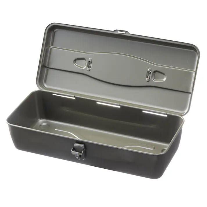 カインズ スチール工具箱 380 カーキ 幅38cm 奥行16.5cm 高さ11.5cm