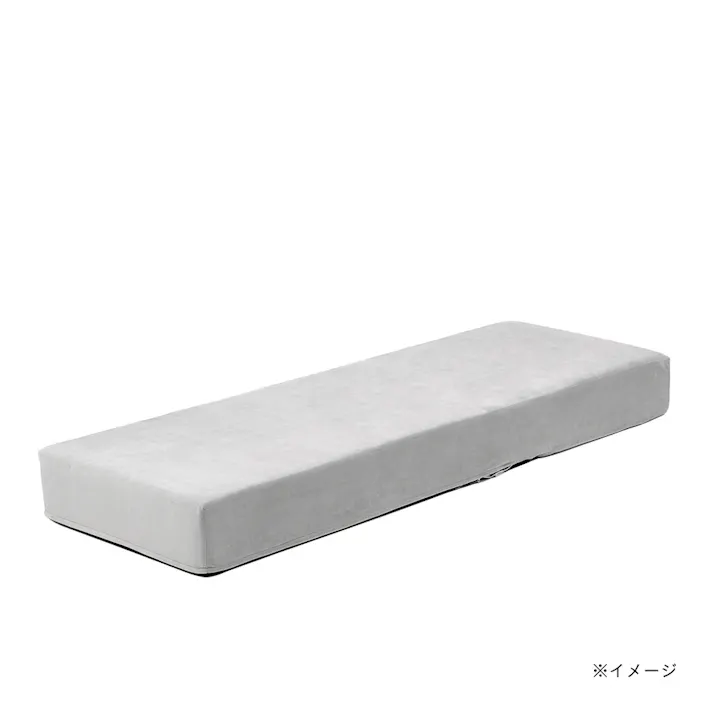 リクライニングできるブロックソファ 専用カバー グレー 幅60cm 奥行180cm 高さ18cm 制菌防臭加工 爪の引っかきに強い (カバーのみ)【別送品】