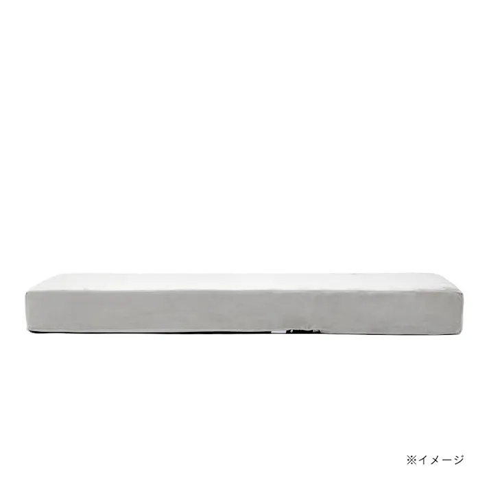 リクライニングできるブロックソファ 専用カバー グレー 幅60cm 奥行180cm 高さ18cm 制菌防臭加工 爪の引っかきに強い (カバーのみ)【別送品】