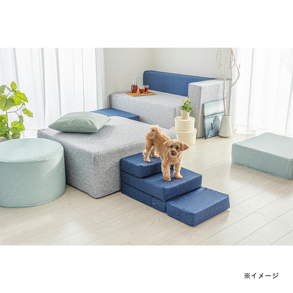 ブロックソファカバー＆Pet ミックスグレー 90×90×36cm※カバーのみ【別送品】 | ソファー・オットマン 通販 | ホームセンターのカインズ