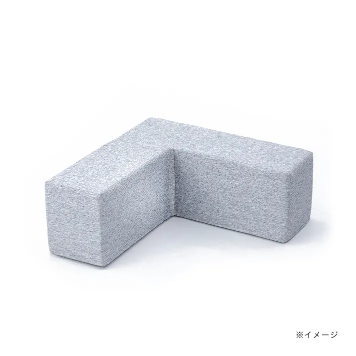 ブロックソファカバー &Pet コーナー ミックスグレー 幅90cm 奥行90cm 高さ36cm 制菌防臭加工 爪の引っかきに強い (カバーのみ)【別送品】