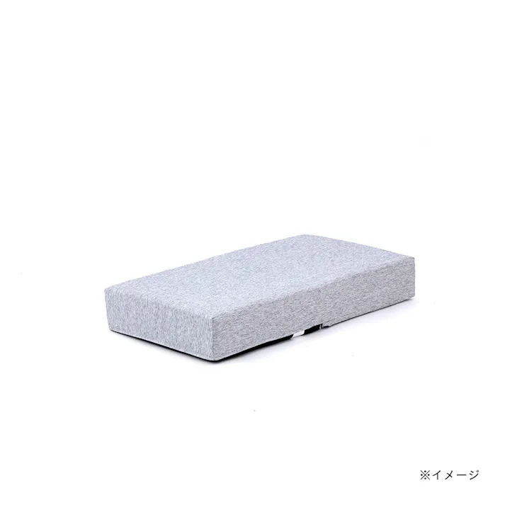 リクライニングできるブロックソファ 専用カバー ミックスグレー 幅60cm 奥行120cm 高さ18cm 制菌防臭加工(カバーのみ)【別送品】