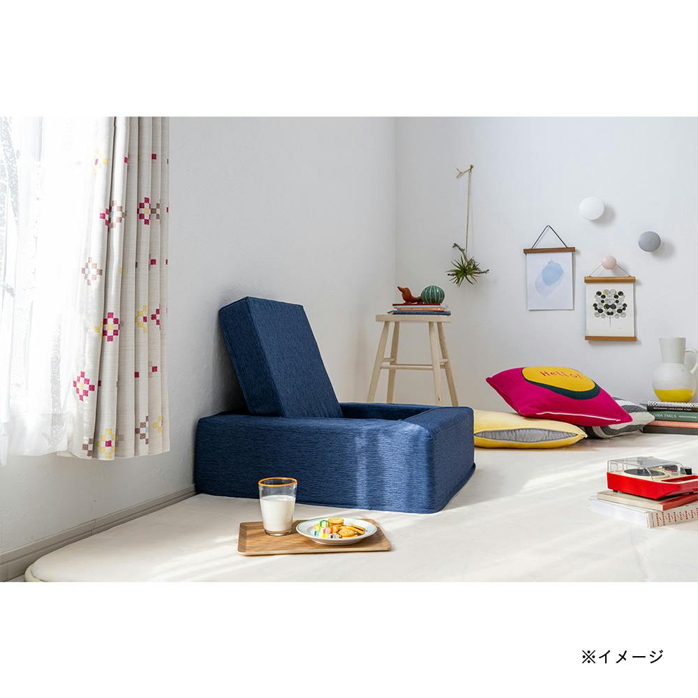 ブロックソファカバー ＆Pet 凹凸型 ネイビー 幅60cm 奥行60cm 高さ