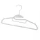 すべりにくい起毛加工ハンガー キッズ用 ホワイト 3本組