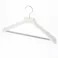ボトムスがすべりにくいスーツハンガー 40cm ホワイト