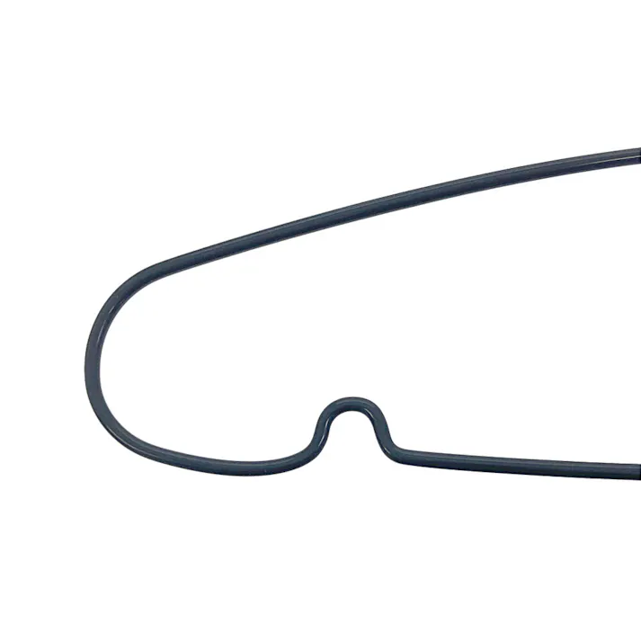 すべらないスチールハンガー 38cm ブラック 5本組