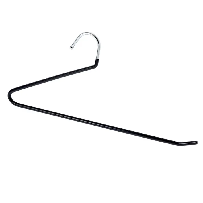 すべらないスチールズボンハンガー ブラック 2本組