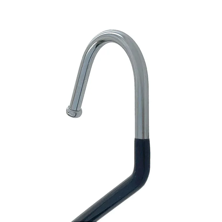 すべらないスチールズボンハンガー ブラック 2本組