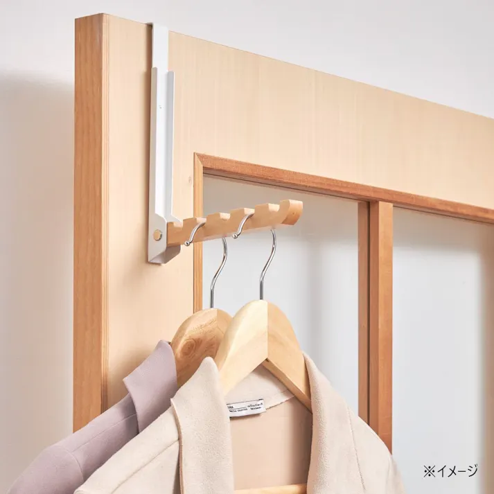 折りたたみできるドアハンガー ホワイト