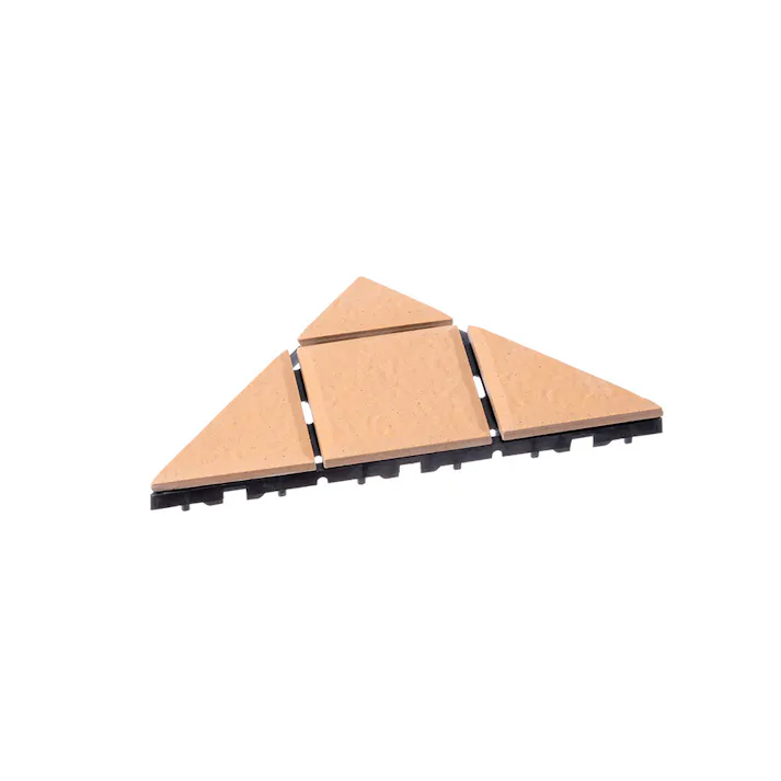 カインズ セラミックジョイントデッキ 三角 ブラウン S