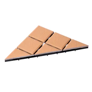 カインズ セラミックジョイントデッキ 三角 ブラウン L