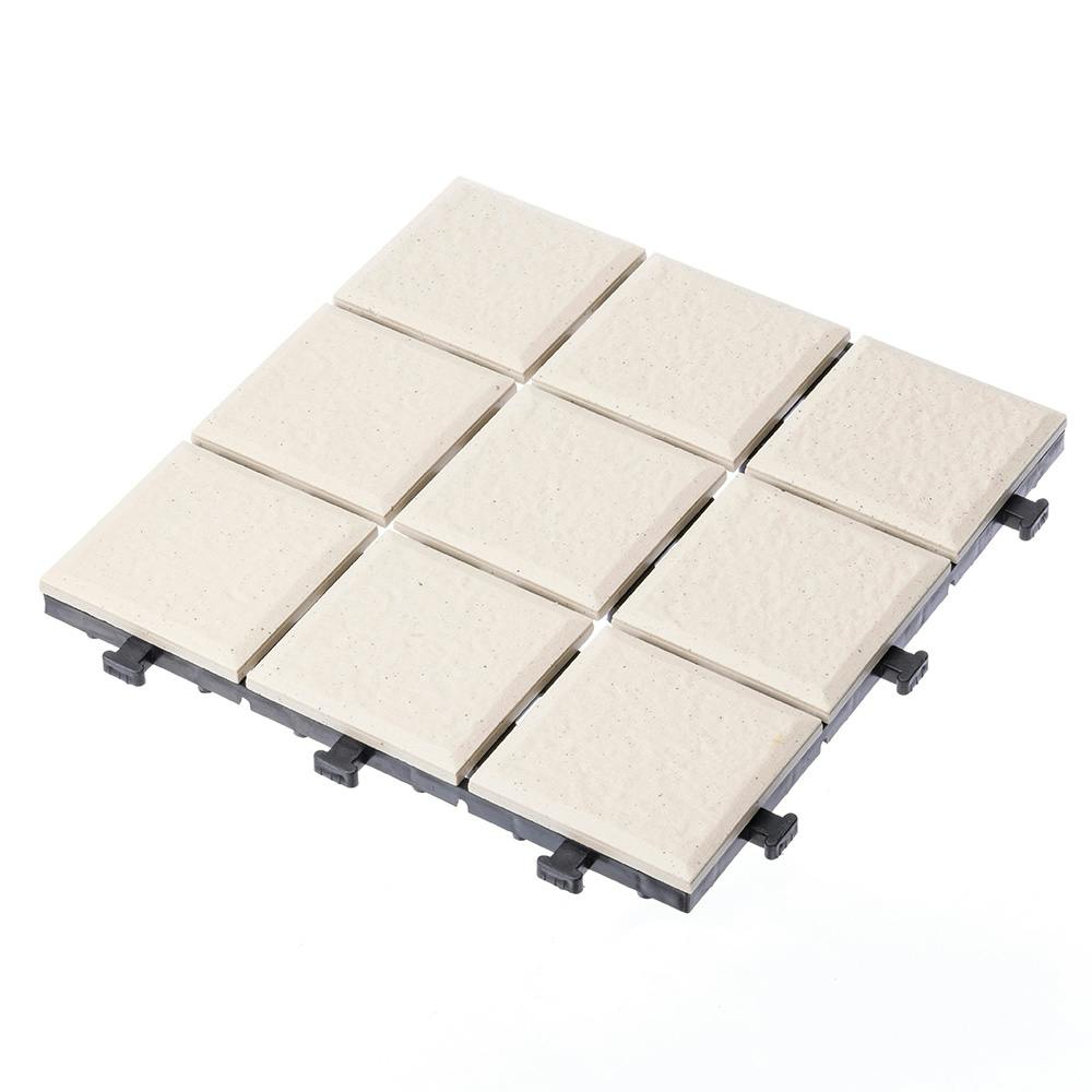 カインズ セラミックジョイントデッキ 9枚貼り ホワイト 1枚