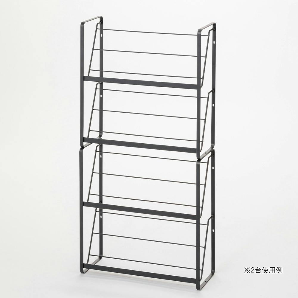 浮かせて収納 スリッパ・シューズラック ブラック G42 | 玄関