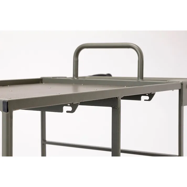 カインズ スチールコンテナ2段二輪車 3個載せ ノーパンク CKN-02DGN