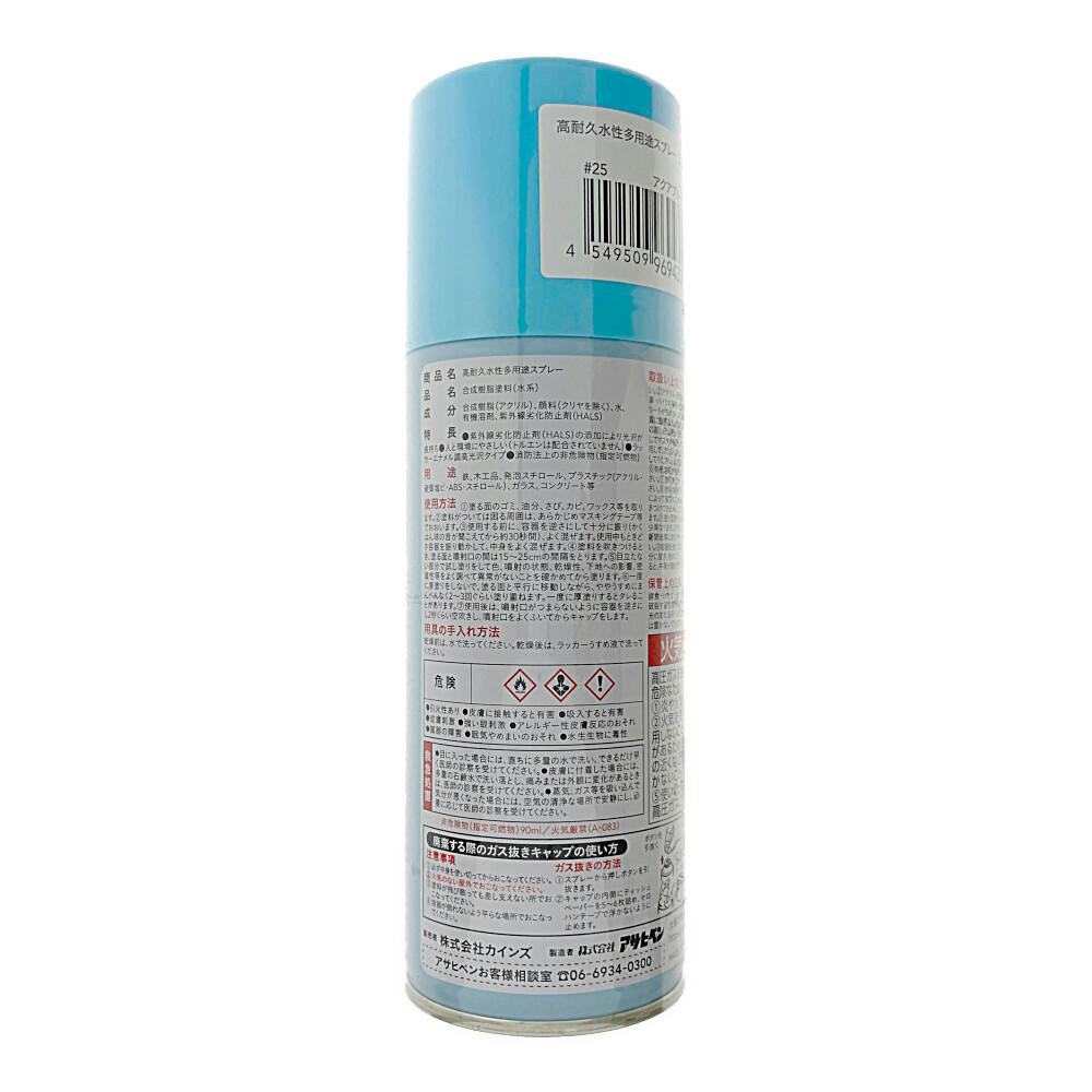 カインズ 高耐久 水性 多用途 スプレー アクアブルー 300ml