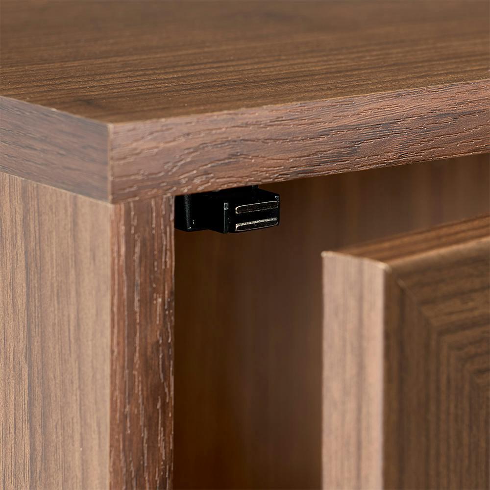 【最終値下げ】ガラスキャビネット 2段式 キャスター付き 4549509969679_01.jpg