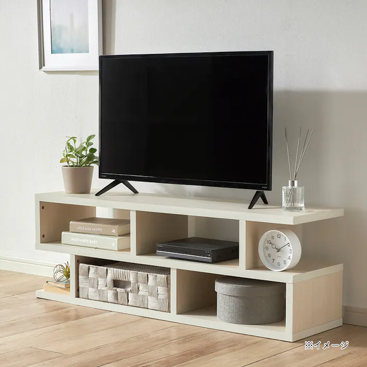 組み合わせできるテレビ台 ホワイト S60