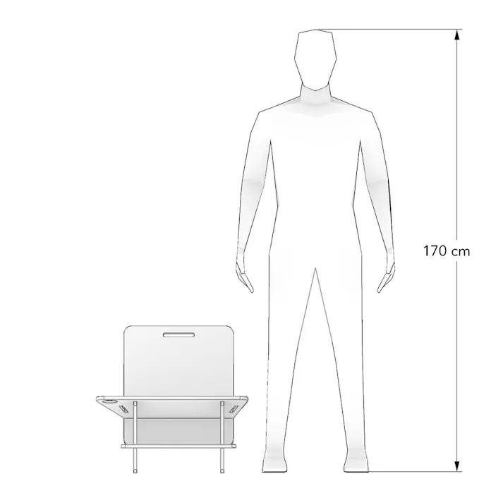 【CDM】ゆったり座れるアウトドアチェア【別送品】