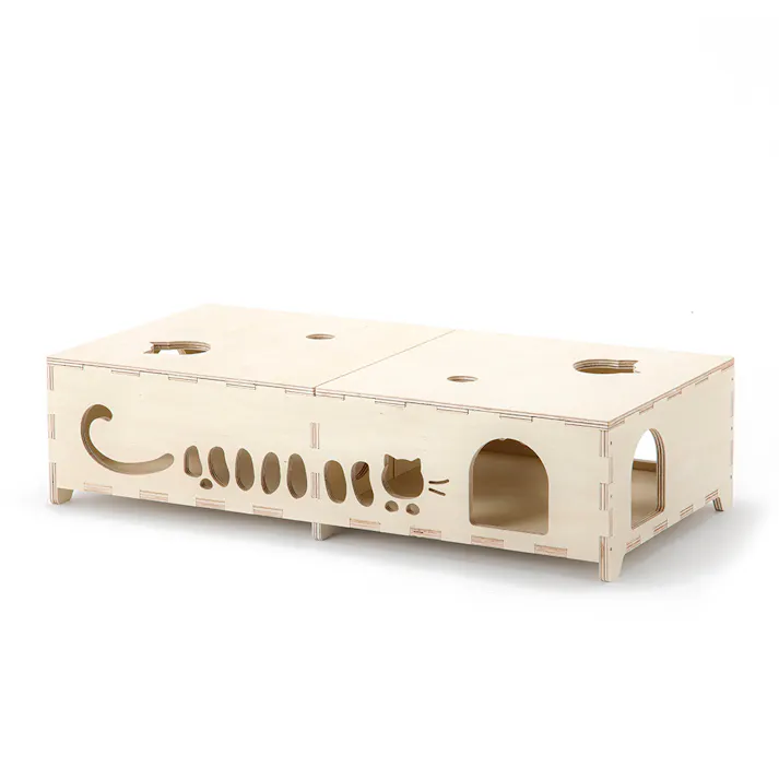 【CDM】ねこのトンネルベンチ M(シナ)【別送品】