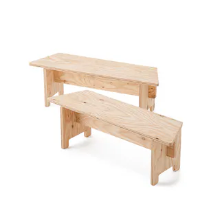 【CDM】組み合わせてかたちが変わるベンチ(2個セット)【別送品】