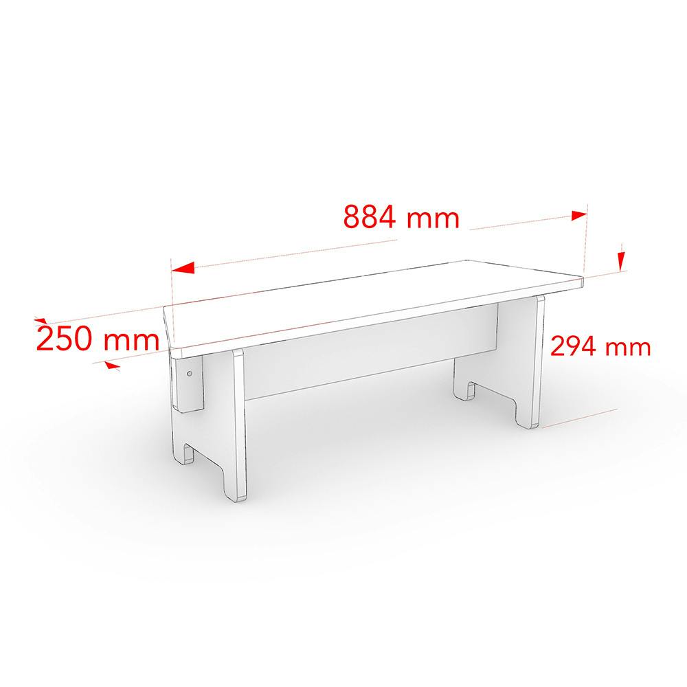 CDM】組み合わせてかたちが変わるベンチ(2個セット)【別送品