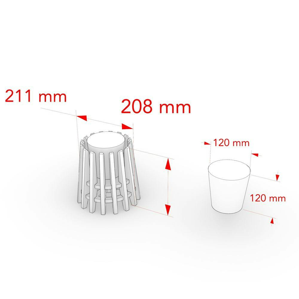 CDM】プランターカバー S(2個セット)【別送品】 | 鉢・プランター