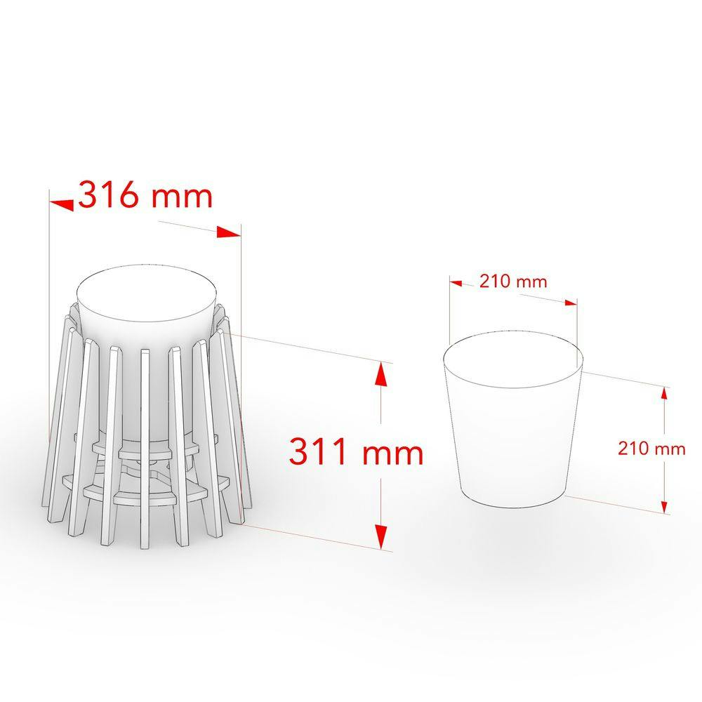 CDM】プランターカバー M【別送品】 | 鉢・プランター・花台・温室