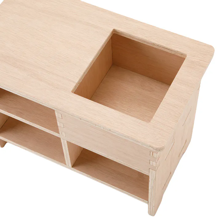 【CDM】プランターが置けるベンチ S【別送品】