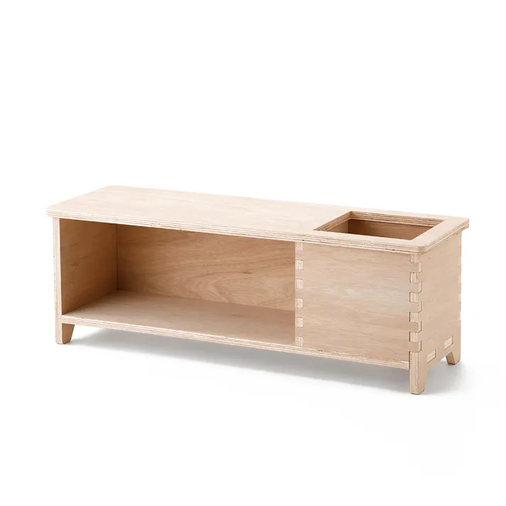 【CDM】プランターが置けるベンチ L【別送品】