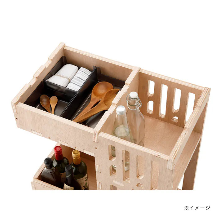 【CDM】木製バーカート【別送品】