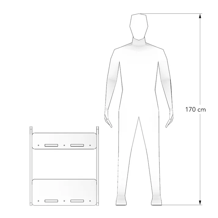 【CDM】木製キッチンカート【別送品】